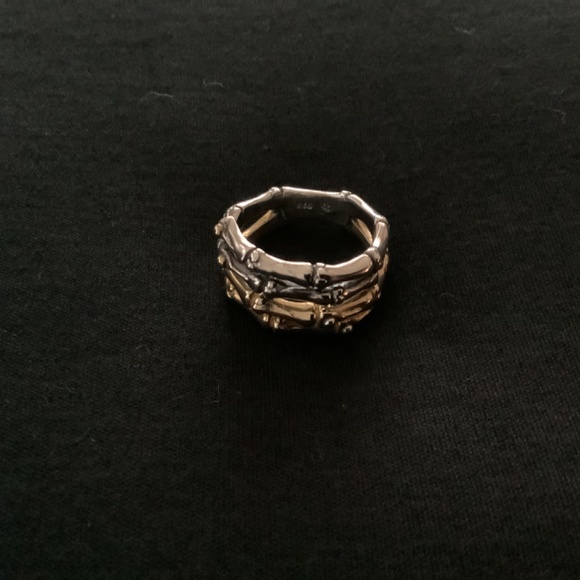 Grace and Heart Two Tone Bamboo Ring - Picture 2 of 3